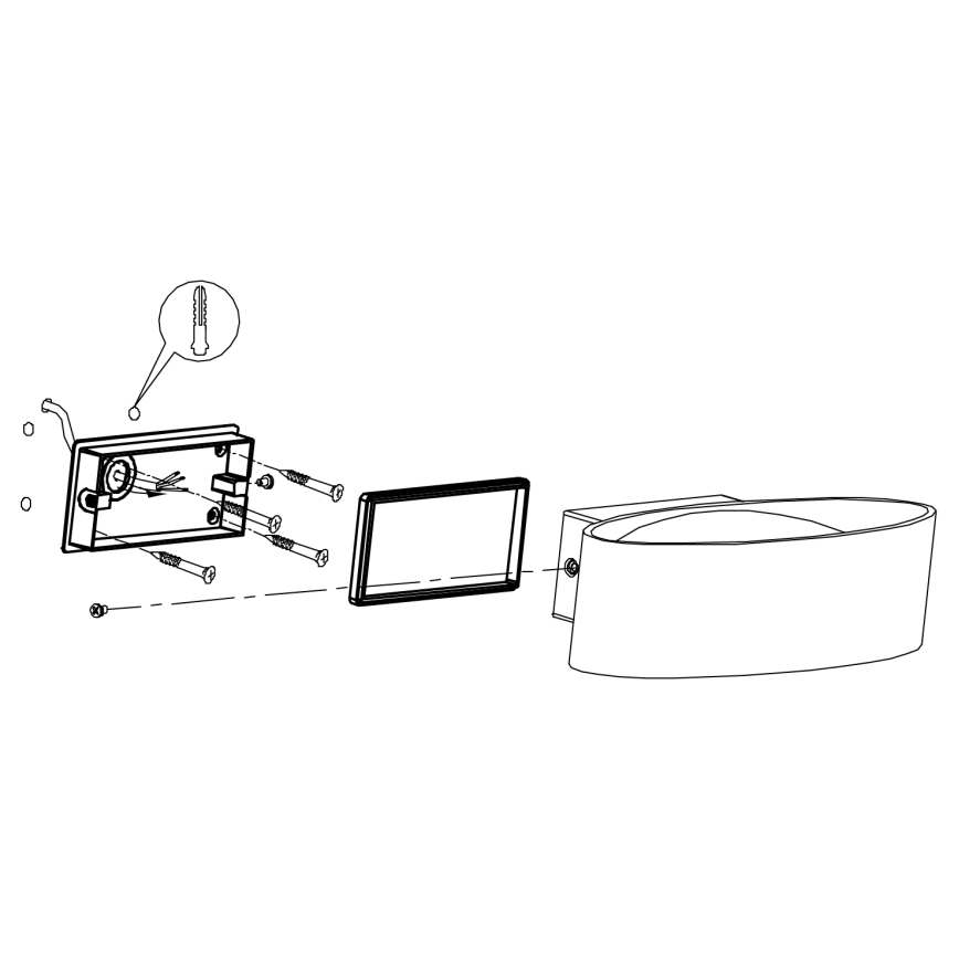 Eglo 98711 - LED-ulkoseinävalaisin CHINOA LED/10W/230V IP44