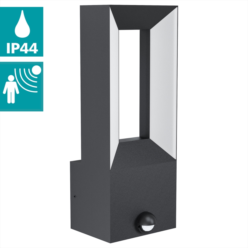 Eglo - LED-ulkovalaisin anturilla 2xLED / 5W / 230V IP44