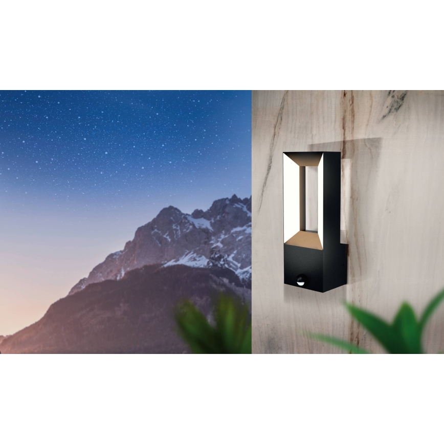 Eglo - LED-ulkovalaisin anturilla 2xLED / 5W / 230V IP44