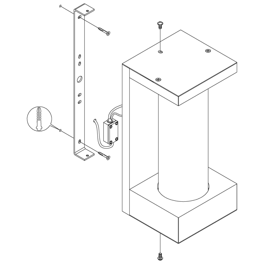 Eglo 98744 - LED-ulkoseinävalaisin CIVIDINO LED/6W/230V IP44