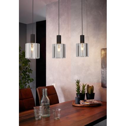 Eglo 98753 - Kattokruunu narulla GOROSIBA 3xE27/40W/230V