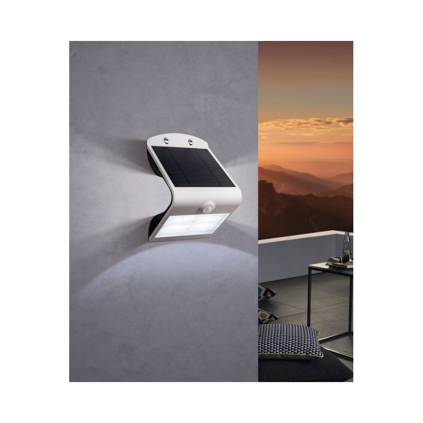 Eglo - LED Solcellsbelysning med sensor LED/3,2W/3,7V 2000 mAh IP54