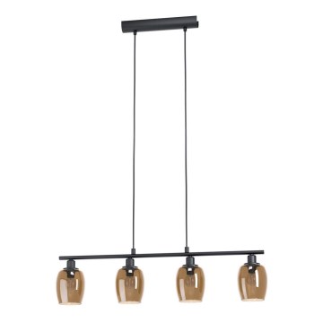 Eglo 98765 - Kattokruunu narulla ZABALEA 4E14/40W/230V