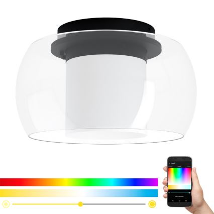 Eglo - Himmennettävä LED-RGB-kattovalaisin BRIAGLIA-C LED/24,8W/230V