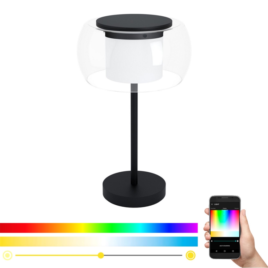 Eglo 99024 - Himmennettävä RGB-LED-pöytälamppu BRIAGLIA-C LED/15W/230V