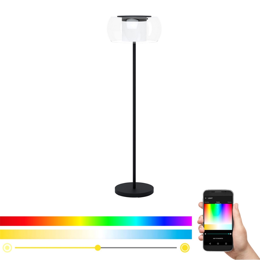 Eglo 99037 - LED RGB-himmennettävä lattiavalaisin BRIAGLIA-C LED/24,8W/230V