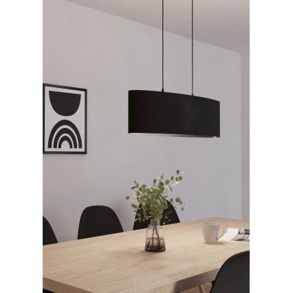 Eglo 99044 - Kattokruunu narulla MASERLO 2xE27/40W/230V