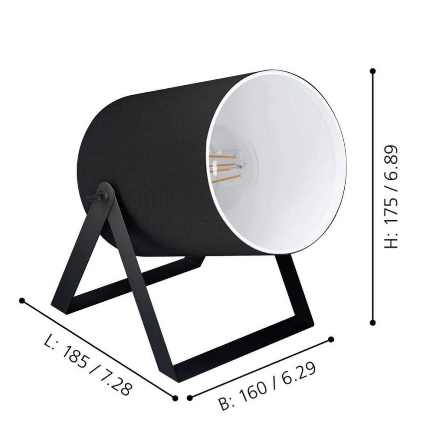 Eglo - Pöytävalaisin 1xE27/25W/230V