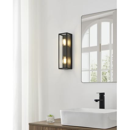 Eglo 99124 - Kylpyhuoneen seinävalaisin AMEZOLA 2xE27/60W/230V IP44