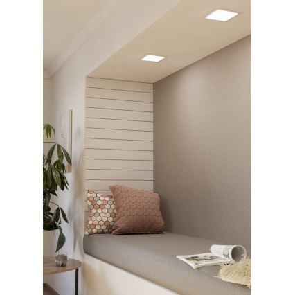Eglo - LED-upotettava alasvalo LED/10,5W/230V 16,6x16,6 cm