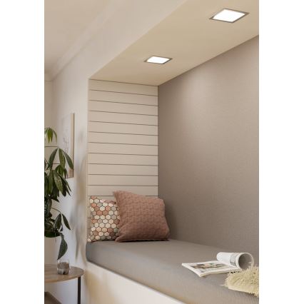 Eglo - LED-upotettava kattovalaisin LED/10,5W/230V 16,6x16,6 cm