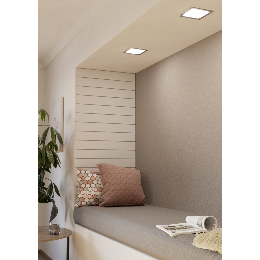 Eglo - LED-upotettava kattovalaisin LED/10,5W/230V 16,6x16,6 cm