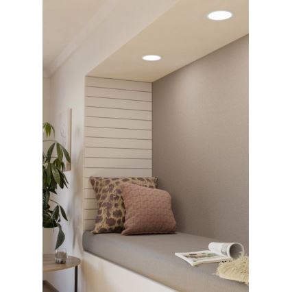 Eglo - LED himmennettävä alakattoon upotettava valaisin LED/10,5W/230V halkaisija 16,6 cm