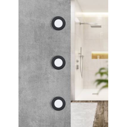 Eglo - LED-kylpyhuoneen upotettava kattovalaisin LED/2,7W/230V IP44 halkaisija 8,6 cm