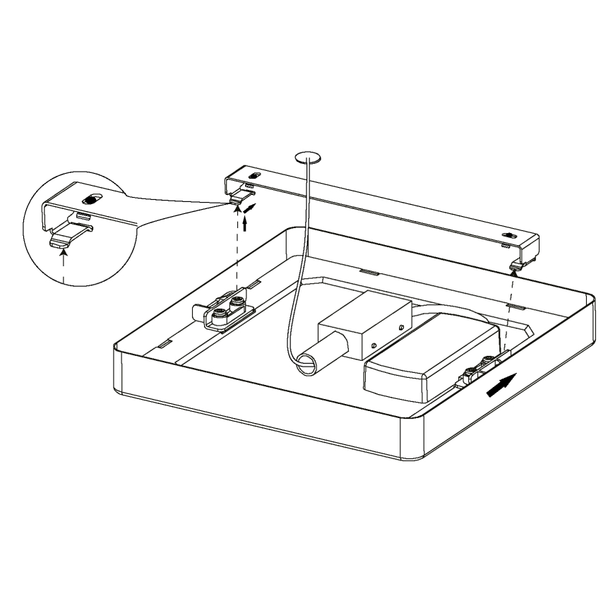 Eglo - LED-kattovalaisin LED/10,5W/230V 16x16 cm