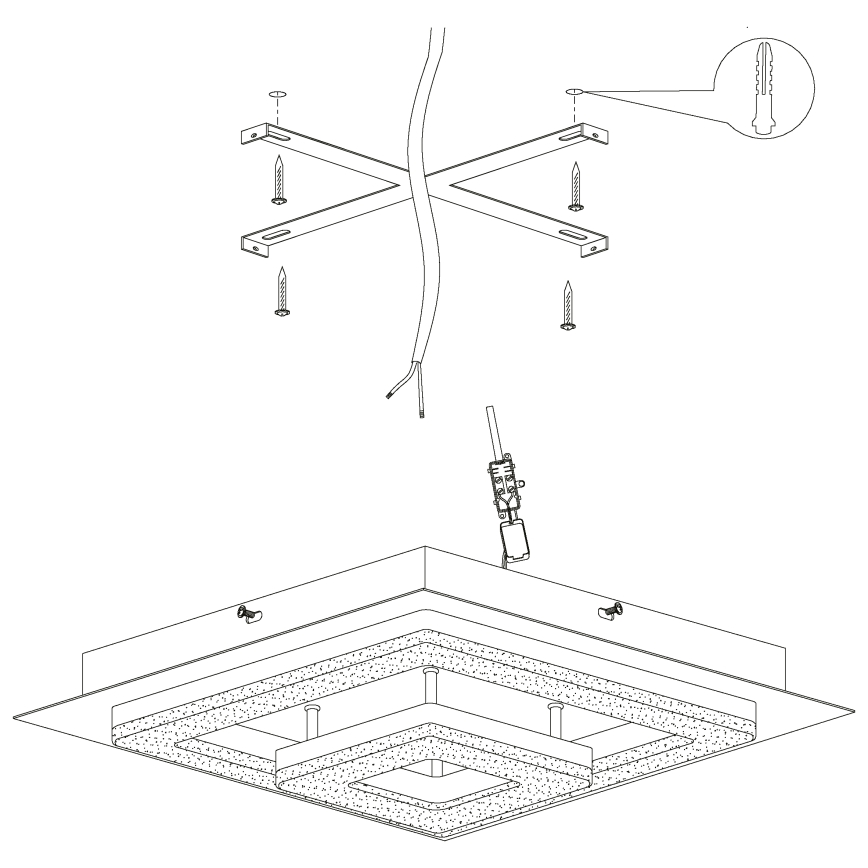 Eglo 99327 - LED-kattovalaisin FRADELO LED/12W/230V