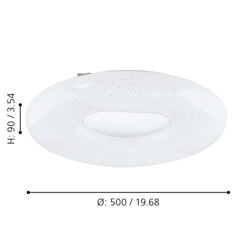 Eglo - LED himmennettävä kattovalaisin LED/24W/230V + kaukosäädin