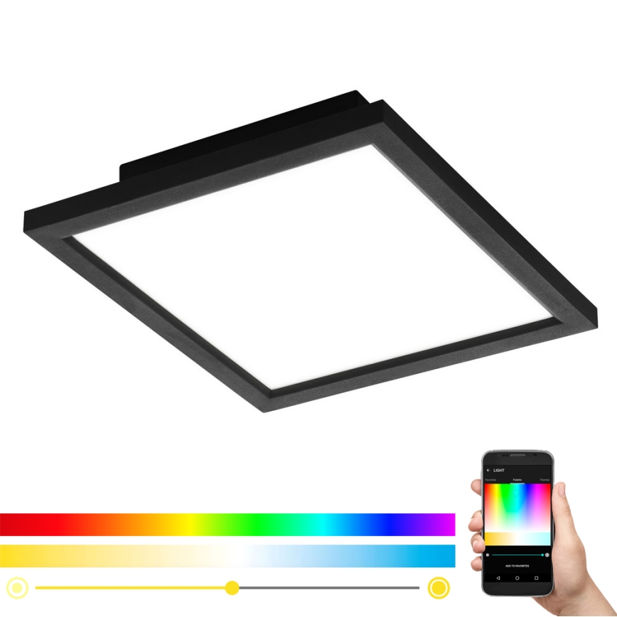 Eglo - LED RGB himennettävä kattovalaisin SALOBRENA-C LED/16W/230V 30x30 cm + kaukosäädin