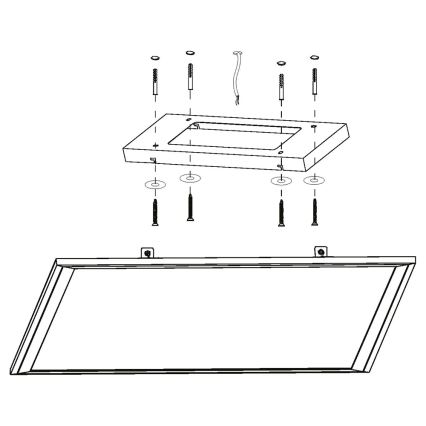 Eglo - LED RGB himmennettävä kattovalaisin SALOBRENA-C LED/30,5W/230V + kaukosäädin