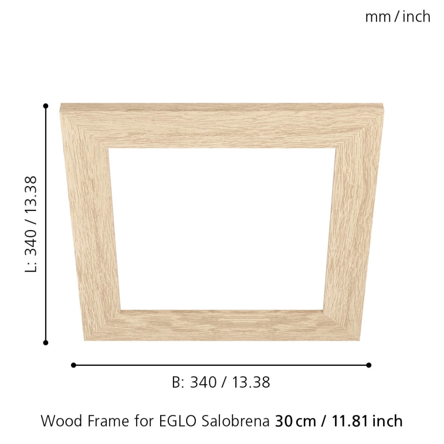 Eglo 99421 - Kehys kattovalaisimelle SALOBRENA 300x300 mm