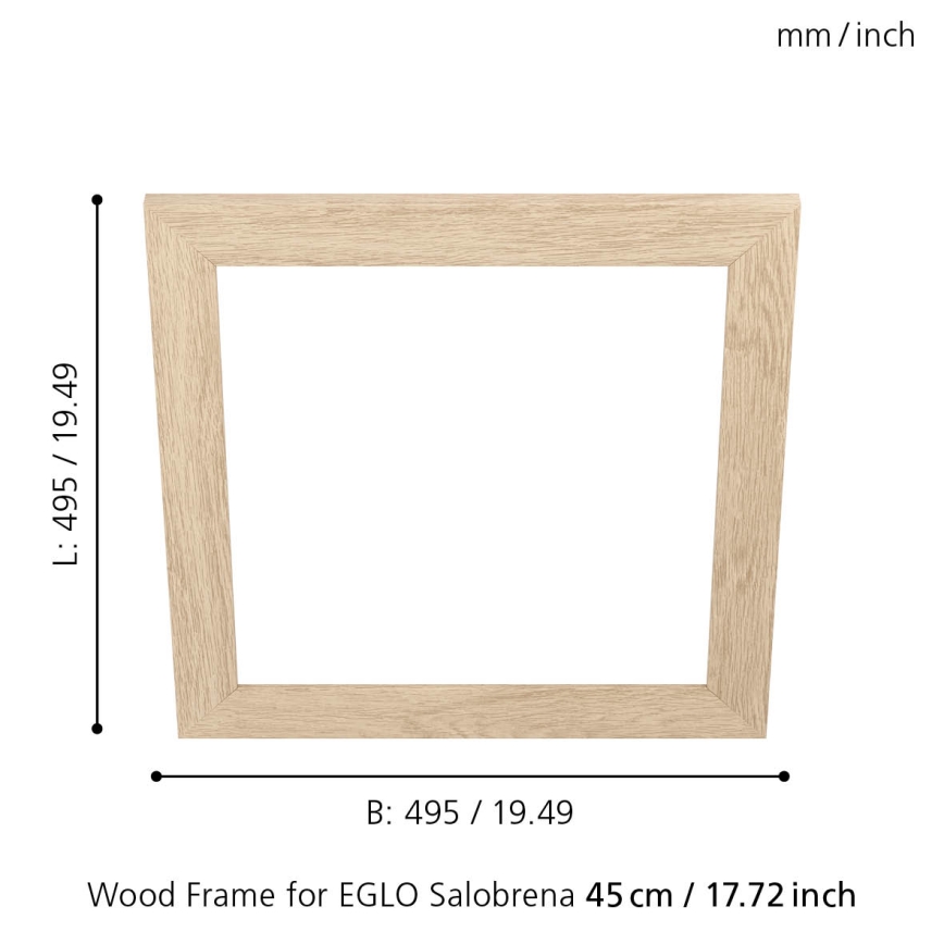 Eglo 99422 - Kehys kattovalaisimelle SALOBRENA 450x450 mm
