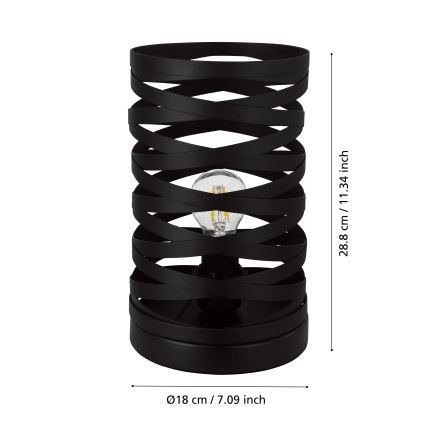 Eglo - Pöytälamppu 1xE27/40W/230V