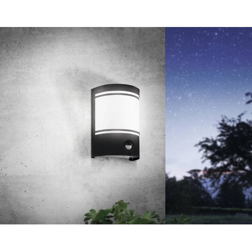 Eglo - Ulkoseinävalaisin anturilla 1xE27 / 40W / 230V IP44