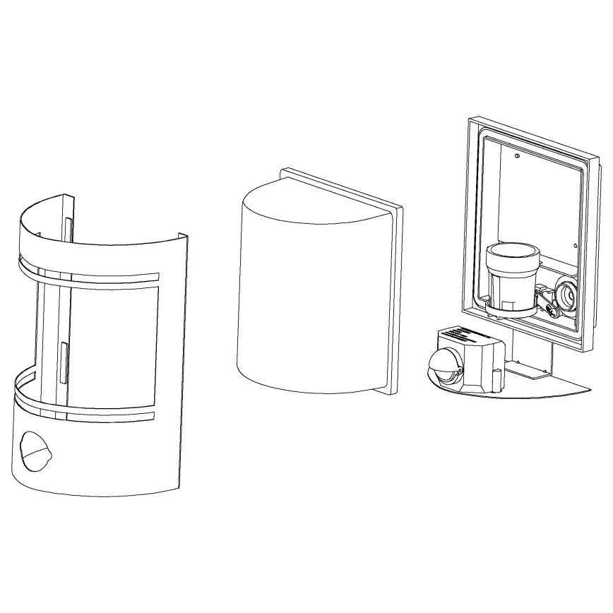 Eglo - Ulkoseinävalaisin anturilla 1xE27 / 40W / 230V IP44