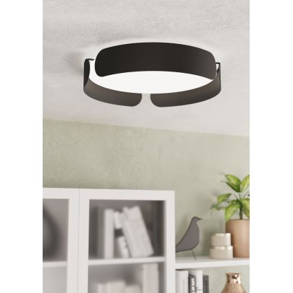 Eglo - LED-kattovalaisin LED/20W/230V halkaisija 37 cm musta