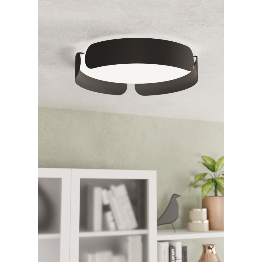Eglo - LED-kattovalaisin LED/20W/230V halkaisija 37 cm musta