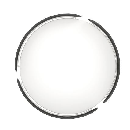 Eglo - LED-kattovalaisin LED/20W/230V halkaisija 37 cm musta