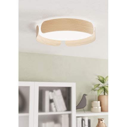 Eglo - LED-kattovalaisin LED/20W/230V Ø 37 cm beige