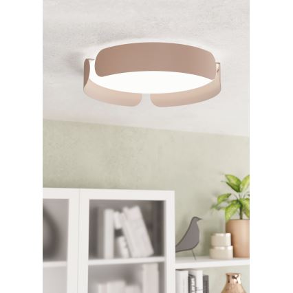 Eglo - LED-kattovalaisin LED/20W/230V halkaisija 37 cm ruskea