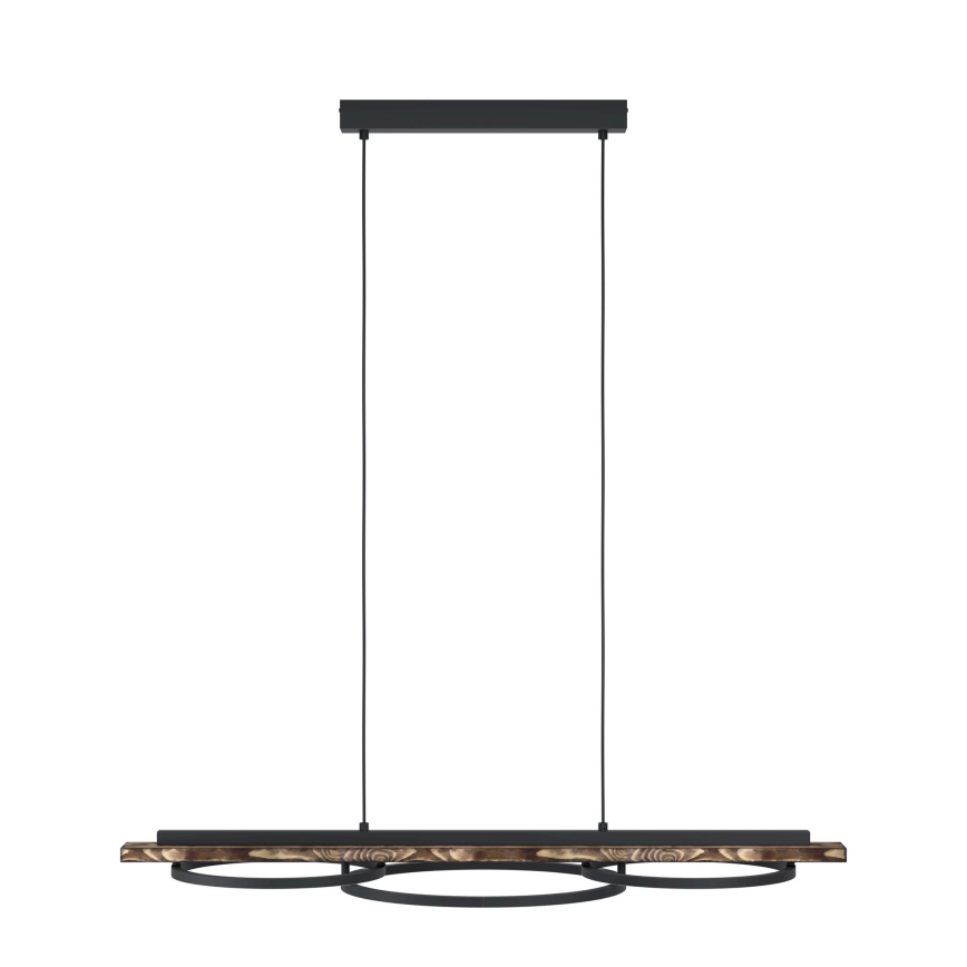 Eglo - LED-himmennettävä riippuvalaisin vaijerilla 2xLED/12,5W/230V+LED/15,5W 3000K ruskea/musta