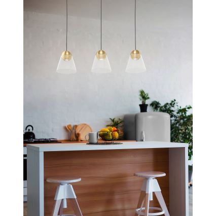 Eglo - LED-kattokruunu johdossa 3xGU10/4,5W/230V