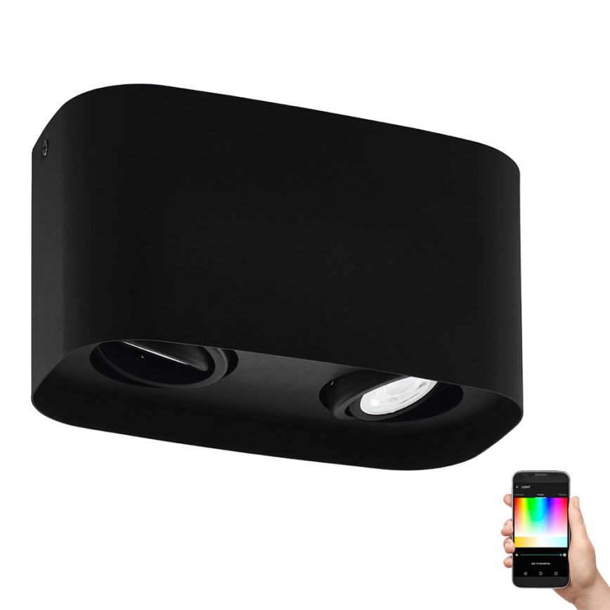 Eglo - LED RGBW Himmennettävä kohdevalo 2xGU10/5W/230V ZigBee