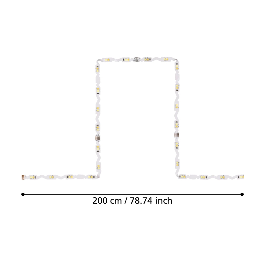 Eglo - LED Himmennettävä nauha 2m LED/9,2W/24/230V 2700-6500K + kauko-ohjain