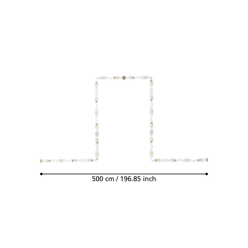 Eglo - LED Himmennettävä nauha 5m LED/23W/24/230V 2700-6500K + kauko-ohjain