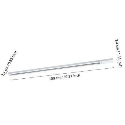 Eglo - Kiskojärjestelmä TB 1 m valkoinen