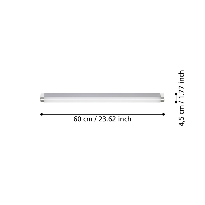 Eglo - LED-peilivalon kylpyhuoneeseen LED/15,5W/230V IP44 60 cm