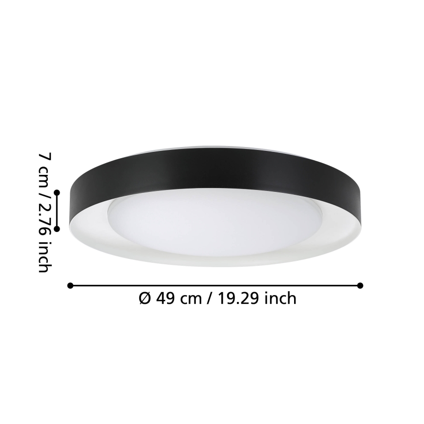 Eglo - LED Himmennettävä kattovalo LED/24W/230V 3000-6500K + kaukosäädin