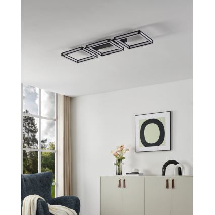 Eglo - LED-kattovalaisin 3xLED/11,2W/230V musta