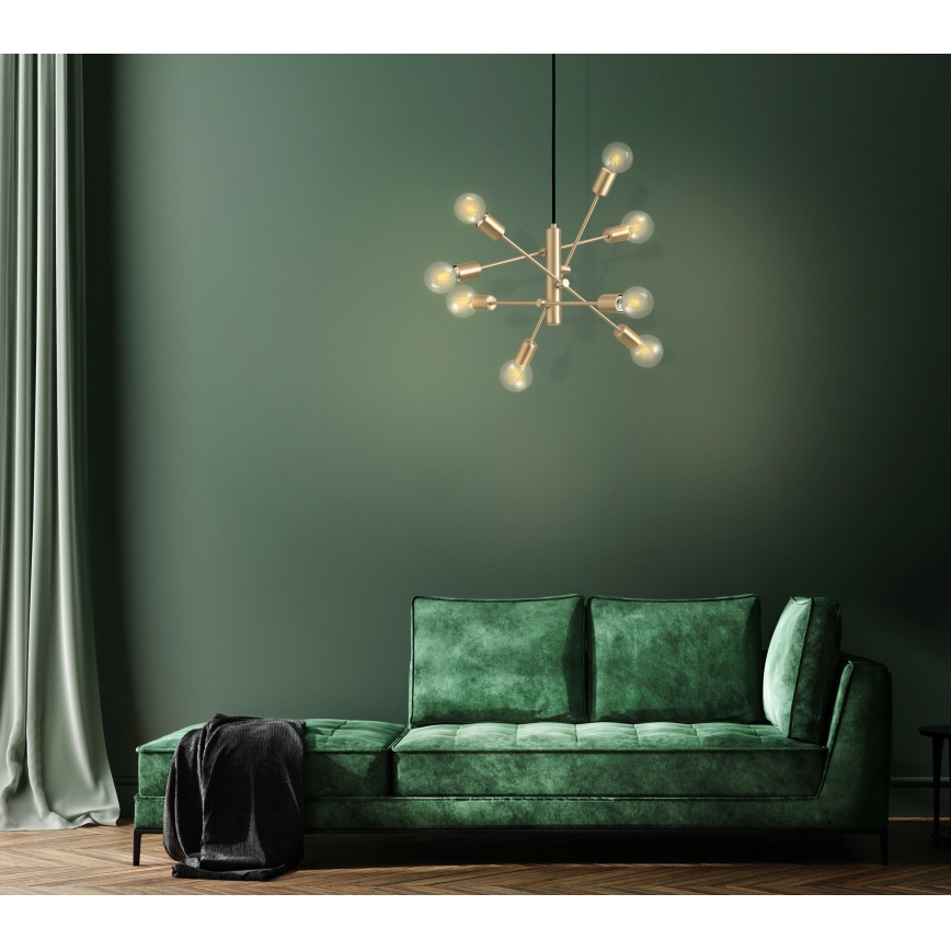 Eglo - Kattokruunu johdossa 8xE27/40W/230V