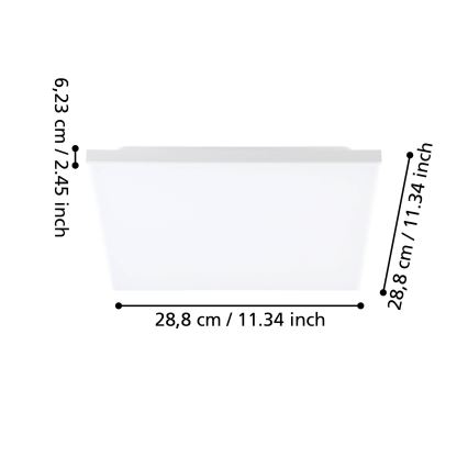 Eglo 99843 - LED-kattovalaisin TURCONA LED/10W/230V