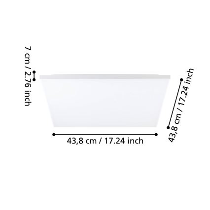 Eglo - LED-kattovalo LED/20W/230V