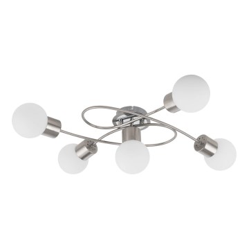 Eglo/Edi Valaistus 54686 - Kiinteä LED-kattokruunu 5xE14/6W/230V mattakromi