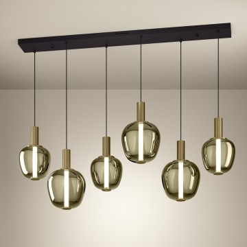 Eglo - himennettävä LED-kattokruunu 3xLED/5W/230V + 3xLED/6,5W + 6xLED/1,6W kultainen