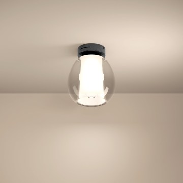 Eglo - Himennettävä LED-kattovalaisin LED/5,5W/230V + LED/1,6W 2200-6500K halkaisija 25 cm mustakromipinta + kaukosäädin