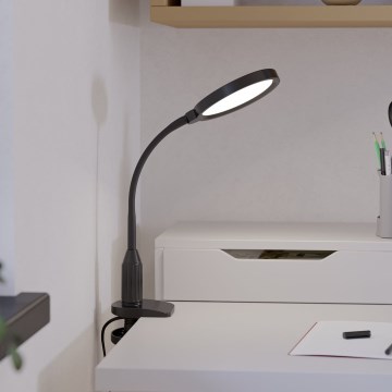 Eglo - himmennettävä joustava LED-klipsivalaisin LED/5,5W/230V 2700/4000/6500K musta