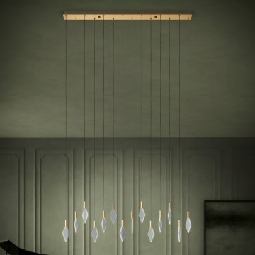 Eglo - Himmennettävä LED-kattokruunu johdossa 14xLED/3,3W/230V 3000K kulta